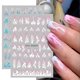 thumbnail image 4 of 12 Sheets Self-Adhesive DIY Fire Flame Nail Art Stickers Decor Flame Nail Art Stickers 3D Fire Flame Nail Decals Nail Art White Black Silver Gold Flam, 4 of 4
