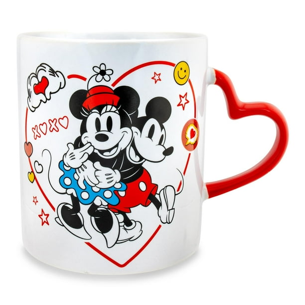 Taza de café Silver Buffalo Disney Mickey Minnie Love 590ml