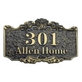 thumbnail image 2 of Personalized Address House Plaque Sign, Custom Cast Street Name Letter Sign Door Room Wall Mounted Acrylic Plate for Home Office Hotel Apartment Yard Or Mailbox (3-15 Characters) - 9.8*5.9 inch, 2 of 4