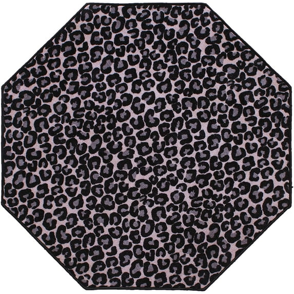 Animal Collection Custom Size Animal Print Area Rug for Living Room, Dining Room, Kitchen, Bedroom, Kids, Cheetah Go Getter - 8' Octagon