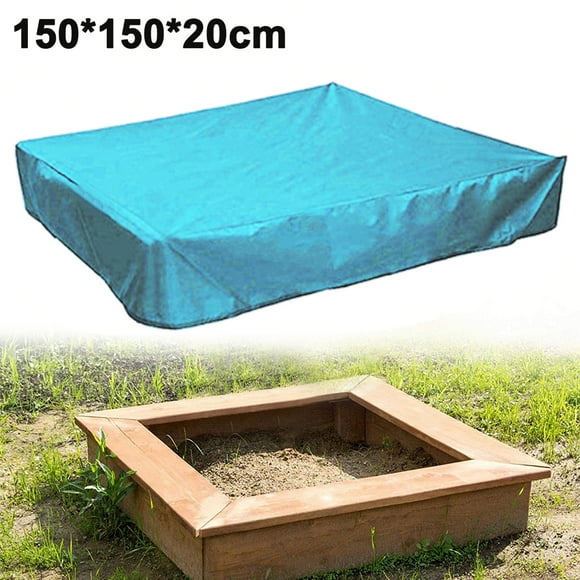 Sandbox Cover, Square Protective Cover for Sand and Toys Away from Dust and Rain, Sandbox Canopy with Drawstring, Sandpit Pool Cover