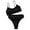 Black, variant on Two Piece Swimsuit for Women Solid Splicing Strap Womens Swimsuits Bathing Two-Piece Swimsuit