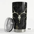 thumbnail image 3 of Hunting Tumbler Deer Skull Camouflage 20oz Tumblers with Lid Gift for Men Dad Best Friends Hunting Skull Lovers Christmas Birthday Fathers Day, 3 of 7