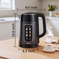 thumbnail image 2 of Mecity Electric Kettle 1.7L Touch Screen Temperature Control Water Boiler, No Plastic Contact with Water. 6 Preset Temperature Programs, 2 Hours Keep, 2 of 9