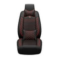 thumbnail image 4 of Maidao Car Seat Covers Full Set for SEAT for Altea 2004-2015 5 Seats Compatible Airbag Waterproof Premium Leather Front and Back Seat Protectors with Pillows Black and Red, 4 of 9