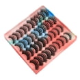 thumbnail image 2 of Pestañas postizas Nikou 40 piezas negras densas suaves 3D, 2 of 12