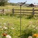 thumbnail image 5 of Comedero para pájaros de hierro forjado con diseño de flores y aves, adorno de jardín exterior resistente al óxido y estación de alimentación, 79 cm de largo, 5 of 7