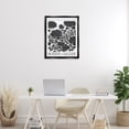 thumbnail image 2 of Stupell Industries Modern Chrysanthemum Blooms Floral Painting Black Floater Framed Canvas Art Print Wall Art, 25 x 31, 2 of 9