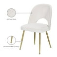 thumbnail image 2 of Meridian Furniture Logan Cream Velvet Dining Chair (Set of 2), 2 of 10