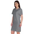 thumbnail image 2 of Inkmeso Womens Plain Shift Dress Short Sleeve Regular Fit Cotton Jersey Tshirt Dress, 2 of 7