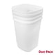 thumbnail image 4 of TOROSQUI | Bote de Basura Chico 2 Pack con Tapa Balanc&iacute;n | Basurero de Pl&aacute;stico Resistente, Papelera para Ba&ntilde;o, Cocina y Oficina, Compacto, Moderno y Anti Olores (Blan, 4 of 8