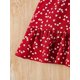 thumbnail image 5 of Vestido VARMILO rojo con estampado de corazones para niña de 4 años, 5 of 6