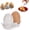 B, variant on Egg Shaped Ceramic Spice Shaker Set with Stand, Mini Salt and Pepper Seasoning Dispenser with Tray, Novelty Brown Egg Shakers for Kitchen BBQ Restaurant Table Decor