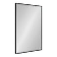 thumbnail image 1 of Kate and Laurel Rhodes Large Framed Decorative Rectangle Wall Mirror, 25" x 37", Black, Sleek Modern Hanging Wall Mirror, 1 of 2