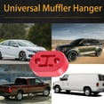 thumbnail image 6 of Universal Red Exhaust Tail Pipe Rubber Mount Hanger Bracket Muffler Mount Hanger Bracket 2Holes 0.47inch Exhaust System Hanger Heavy Duty Insulator -4PCS, 6 of 8