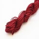 thumbnail image 1 of Xiao Hua Cordón de satén de 1 mm con nudo chino, hilo de macramé de nailon, cordón de seda de cola de rata, cordón para abalorios, para collares, pulseras y bisutería, color rojo oscuro., 1 of 5
