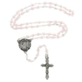 thumbnail image 2 of McVan R367DG 3 mm Guardian Angel Youth Cross Rosary Set - Pink, 2 of 3