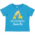 thumbnail image 3 of Inktastic Grandma Loves Me Girls Giraffe Granddaughter Girls Toddler T-Shirt, 3 of 5