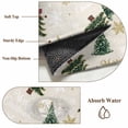 thumbnail image 6 of Round Rug 4Ft Washable Non-Slip, Christmas Circle Area Rugs for Living Room Bedroom, Winter Pine Tree Gold White Xmas Snowflakes Indoor Floor Mats Carpet Runner for Home Decor Aesthetic, 6 of 8