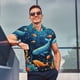 thumbnail image 4 of Balery Whimsical Underwater Fantasy Camisa Polo de Hombre con Estampado, de Manga Corta y Tejido Medio, Camisa Tipo Golf Polo-Medium, 4 of 6