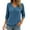 Blue, variant on Plus Size Womens Clothes Kelon Tops for Women Long Sleeve V Neck Dressy Casual 2026 T Shirts Summer Business Work Basic Tees, S