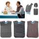 thumbnail image 1 of 3 Pack Large Adult Bibs with Crumb Catcher - Washable Adult Dining Bibs - chuan, 1 of 5