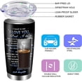 thumbnail image 4 of Dad Gifts from Daughter, to My Dad Coffee Tumbler Mugs, Birthday Valentine Idea Gifts for Dad, 20oz Double Wall Vacuum Stainless Steel Insulated Travel Cup for Dad, 4 of 6
