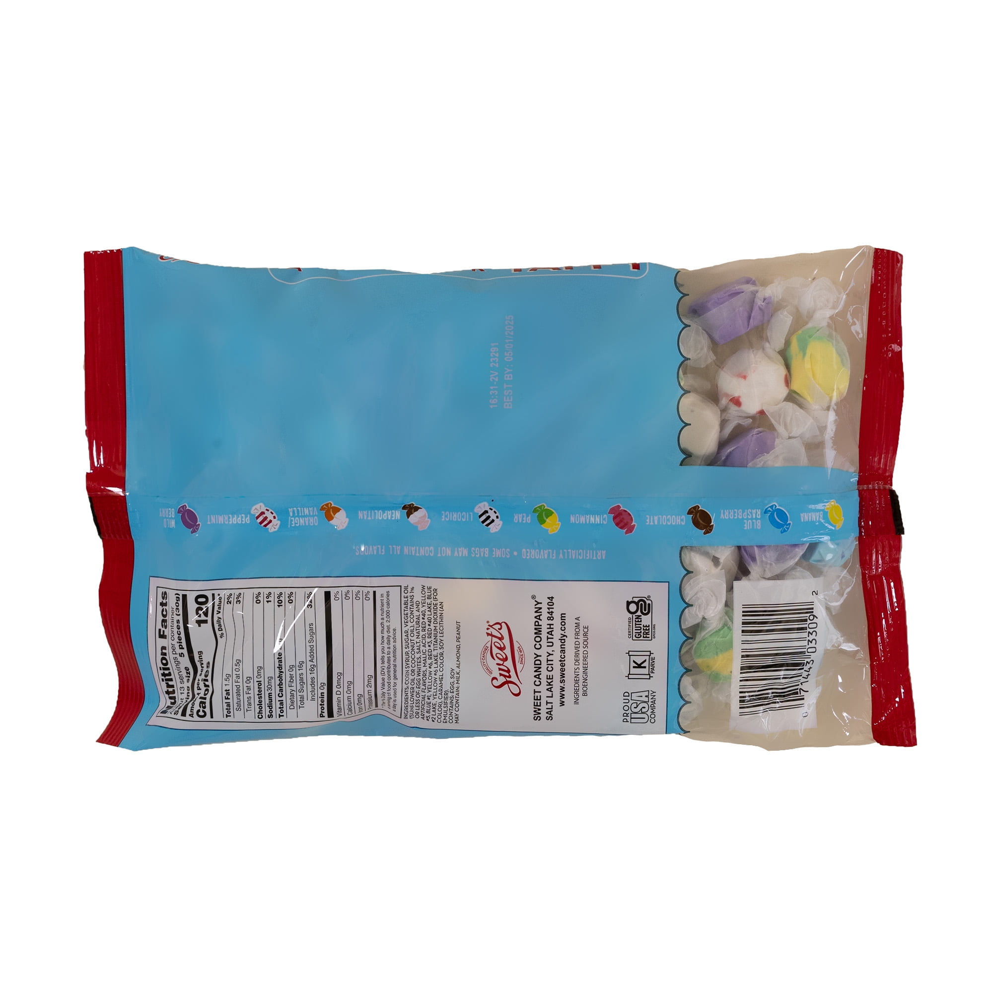 Sweet's Salt Water Taffy Candies, 14 oz.