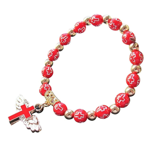 Regalos para las Mujeres Pulsera de Cuentas de las Mujeres, Pulsera de Cuentas Blancas Elásticas, Pulsera de Ala de Ángel, Joyería Terapéutica, Regalos para Adolescentes Y Niñas Regalos de Ángel para