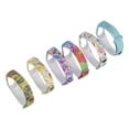 thumbnail image 1 of MasteelfCA 6pcs The Silicone Wrist Band For Mi Band 3 Smart Watch Frame Printing Replacement Bracelet Strap, 1 of 7