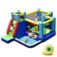 thumbnail image 1 of Costway Inflatable Bounce House 8-in-1 Kids Inflatable Slide Bouncer  (With 735W Blower), 1 of 10