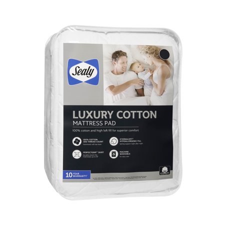 Sealy Luxury 100% Cotton Mattress Pad