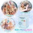 thumbnail image 5 of Cajero automático Piggy Bank Refasy Money Bank Cash Coin con contraseña para niños, 5 of 5