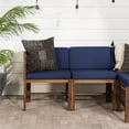 thumbnail image 2 of Sanibel 4 Piece Modular Acacia Set with Ottoman in Dark Brown/Navy Blue, 2 of 10