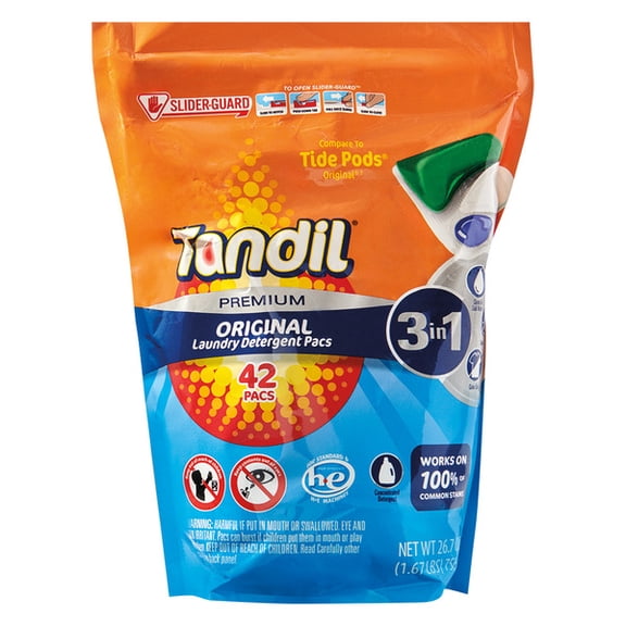 Tandil Premium Laundry Detergent Pacs, Original Scent 42 ct