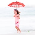 thumbnail image 1 of Theatrical Performance Umbrella Bridal Lace Umbrella, Lace Umbrella Elegant And Stylish 19.7x3.9x2.4 Inch Wedding Photography Prop, For Photo Booth Props, 1 of 7