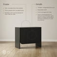 thumbnail image 3 of Nathan James Jacala Mid Century Modern Entryway Storage Cabinet with Doors, Living Room Accent Cabinet with Wood Frame, Black Oak, 3 of 6