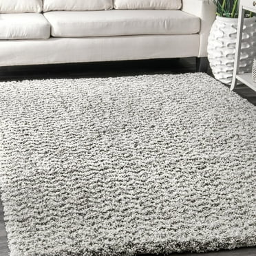 nuLOOM Cuellar Chevron Shag Area Rug, 7' 6" x 9' 6", Ivory