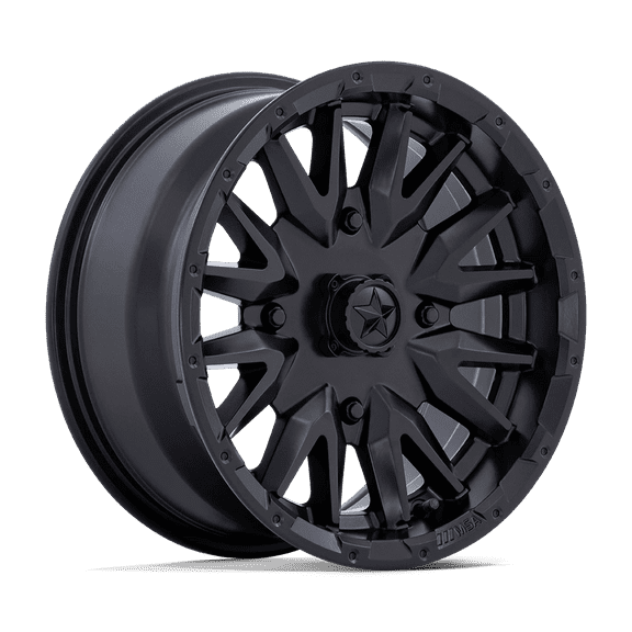 MSA Offroad Wheels Cast Aluminum Wheel MA049 16x7 4x110 M-BLK 10mm, MA049MX16704010