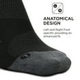 thumbnail image 4 of Feetures Elite Max Cushion Quarter Sock- Athletic Running Socks for Men & Women, Targeted Compression, Moisture Wicking - L, Black (1 Pair), 4 of 5