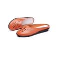 thumbnail image 3 of Woobling Womens Mules & Clogs Slip On Loafers Closed Toe Slides Lightweight Flats Work Slippers Orange 9, 3 of 8