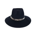thumbnail image 4 of Jeanne Simmons  Wool Pinched Crown Fedora with Leopard Band (Women), 4 of 5