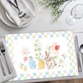 thumbnail image 5 of CounterArt "Bunny Checkerboard" 24-Sheet Reusable Premium Paper Placemats, 5 of 6