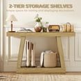 thumbnail image 4 of HOMCOM Table Console Style Ferme de 55 Pouces, Table de Sofa derrière le Canapé, Chêne, 4 of 9