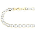 thumbnail image 2 of 10K Yellow Gold 10.75mm Diamond Cut Solid Anchor Mariner Chain Necklace 24 Inch, 2 of 7