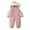 Red, variant on TAIAOJING Baby Winter Hooded Snow Suit Jacket Toddler Baby Thickened Jumpsuit Leisure Child Daliywear 90