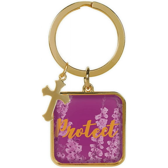 AngelStar Protect Golden Wisdom Key Chain, Gold