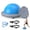 Blue, variant on Bosu Ball Half Balance Ball Trainer for Home Gym, Balance Trainer with Resistance Bands for Core Strength, Yoga, Fitness and Physical Therapy