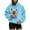 Blue, variant on Bibifish Womens Hoodies Oversized Long Sleeve Drawstring Pullover Tops Comfy Fuzzy Hoodies With Pocket Pet Dog Cat Carrier Sweatshirts