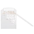 thumbnail image 6 of Bellemave Twin Size Loft Bed with Slide and Stair,Solid Wood Low Loft Bed with Storage Drawers and Guardrails for Teens Bedroom(White), 6 of 12